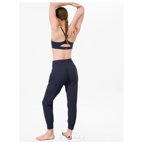 Athleta salutations Jogger in Powervita size s Navy Blue performance, yoga - Picture 2 of 7